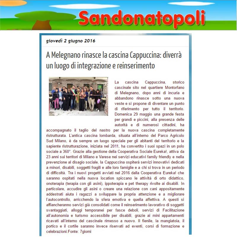 A Melegnano rinasce la Cascina Cappuccina