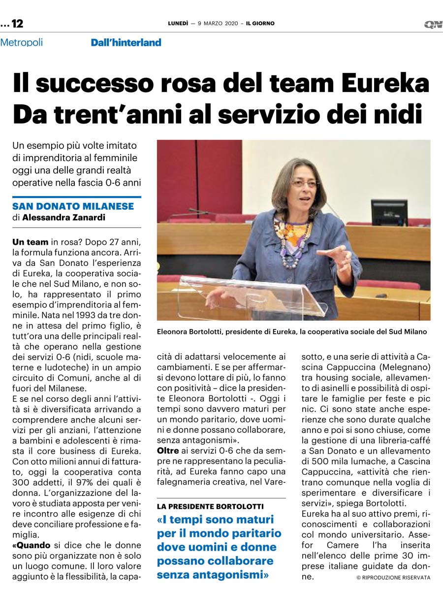 Il successo rosa del team Eureka