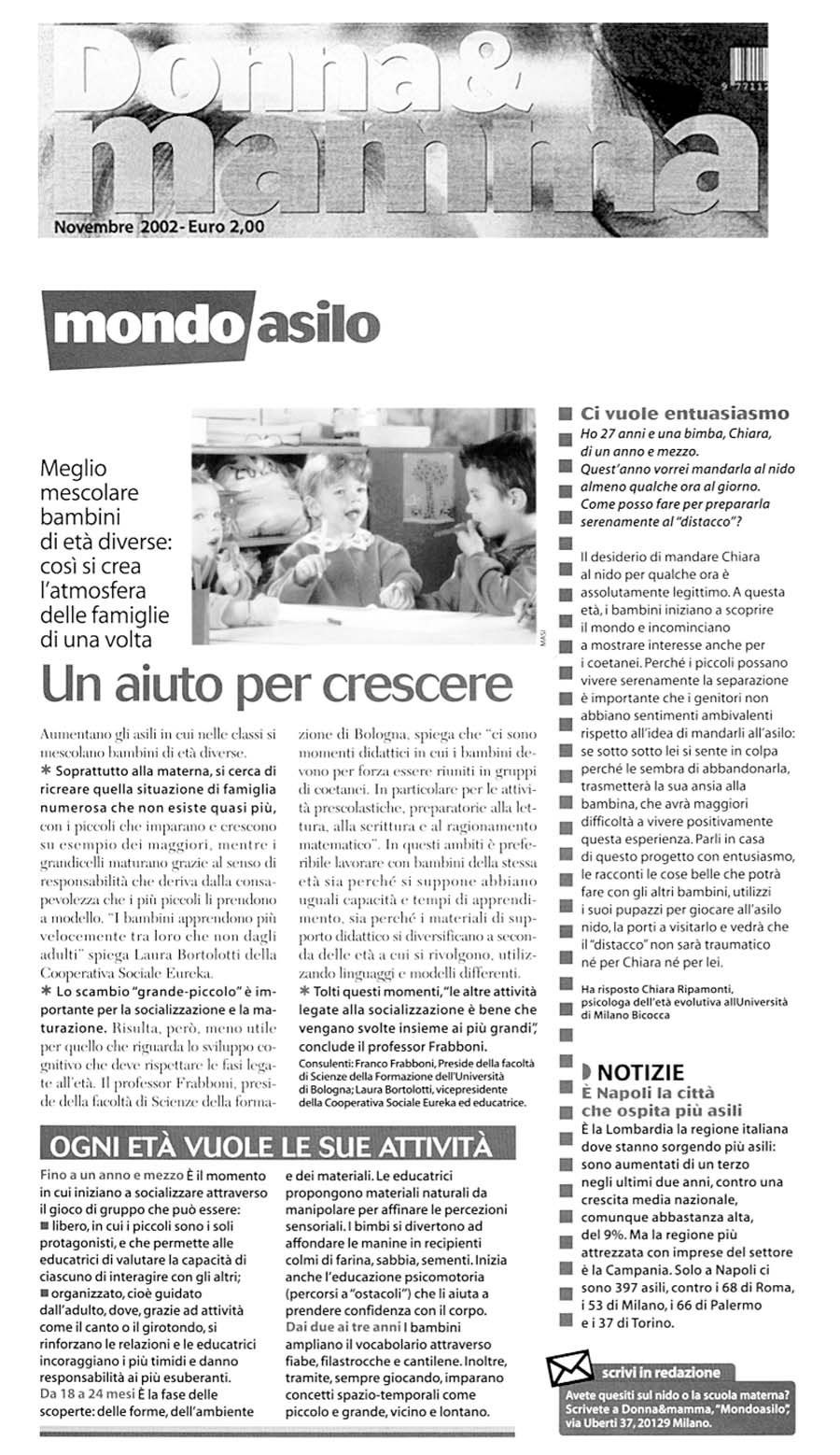 Un aiuto per crescere