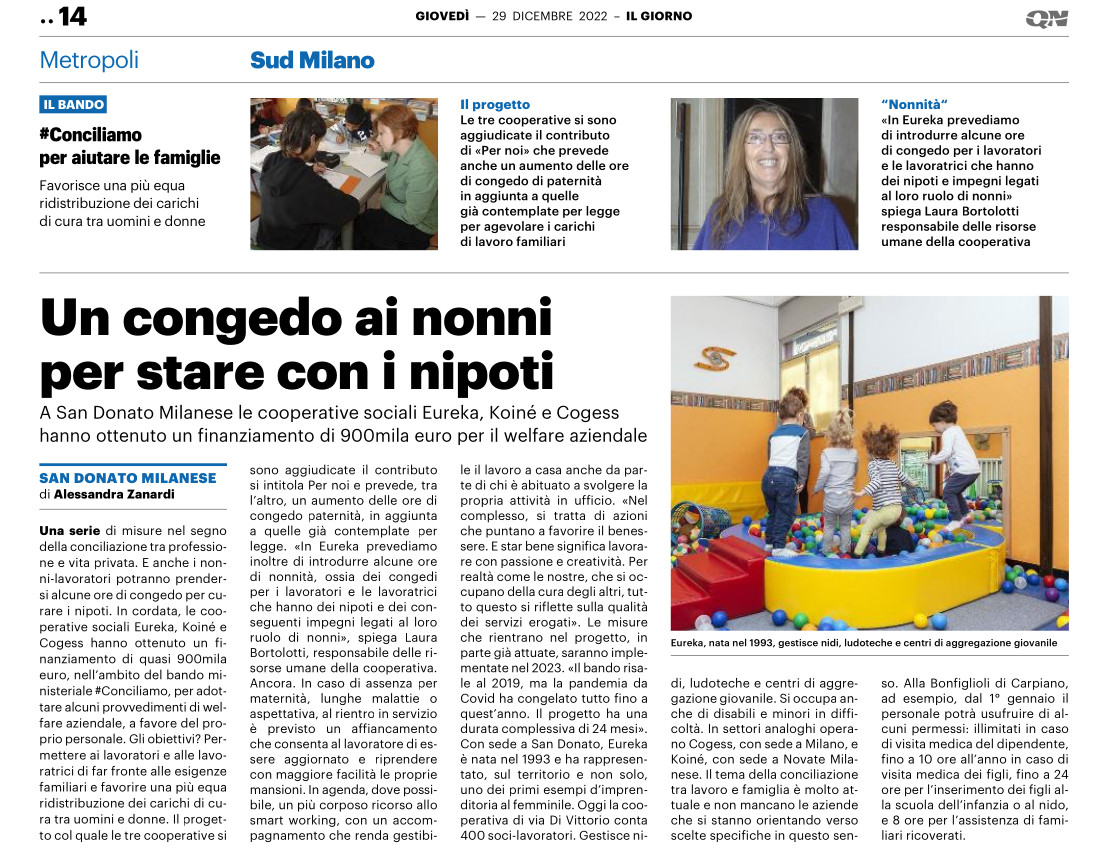 Welfare aziendale “Per Noi”